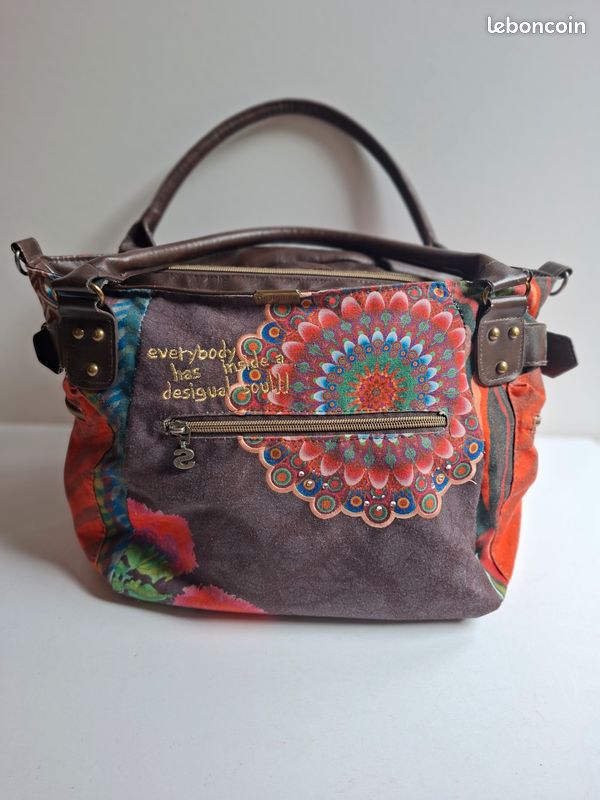 DESIGUAL, grand sac à main, avec 2 anses et bandoulière (image 3)