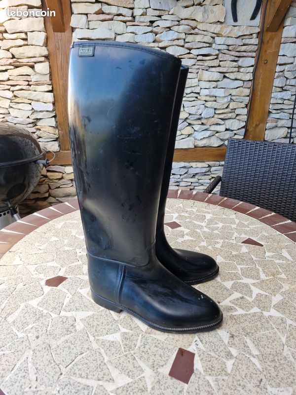Bottes Equitation Botte Aigle 39 Bottes Pluie Bottes De Cheval