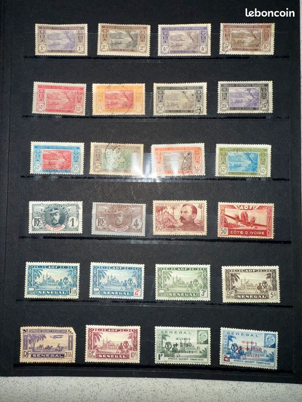Timbres des colonies françaises et France (image 5)