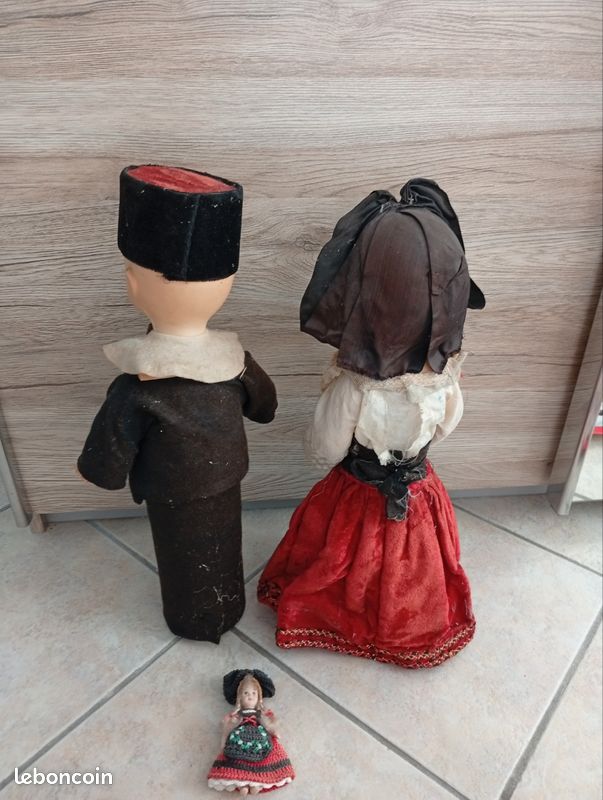 RARE COUPLE POUPÉE Celluloïd Petitcollin Années 20 Ancienne Ancien Jouet EUR 175,00 - FR