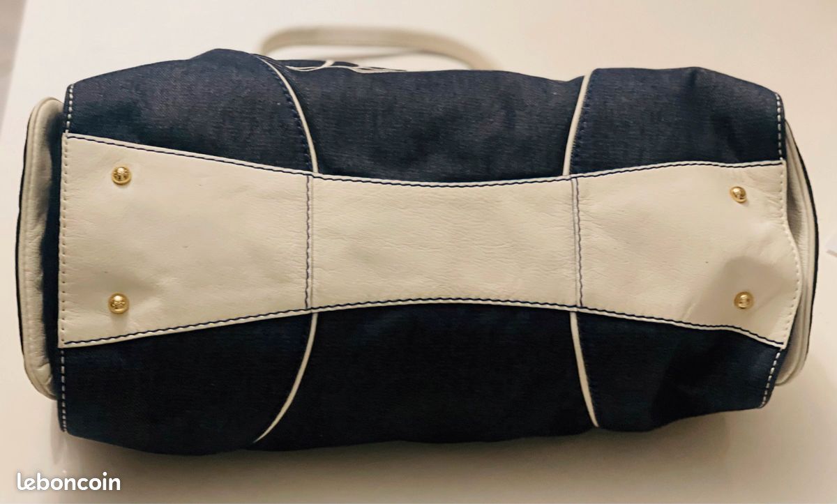 Sac Lancel cuir et demim jean (image 10)