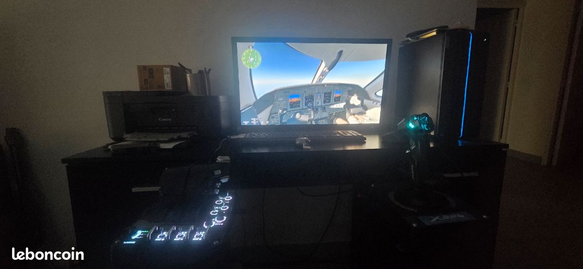 Thrustmaster HOTAS x56 + support bureau (image 1)