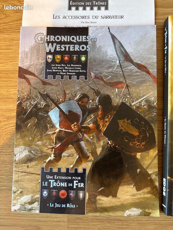 Lot De Cartes Le Trône De Fer - Westeros - 5 Decks (cartes 21 à 120) - Neuf