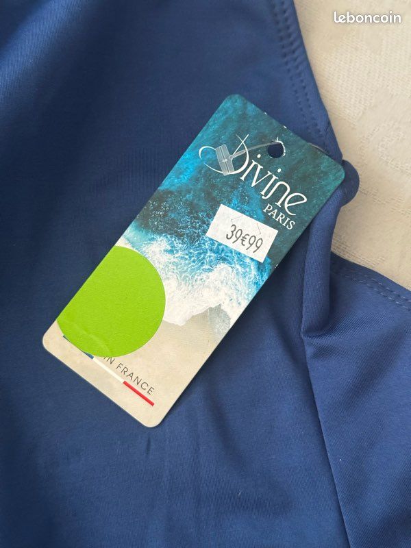 Maillot de bain une pièce bleu nuit femme taille 42 Divine France 🇫🇷 neuf (image 6)