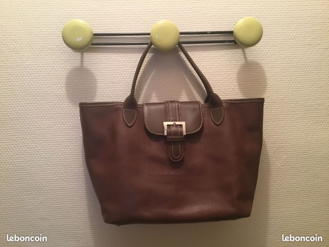 LONGCHAMP ⭐️ sac Gatsby en cuir marron TBE (image 1)