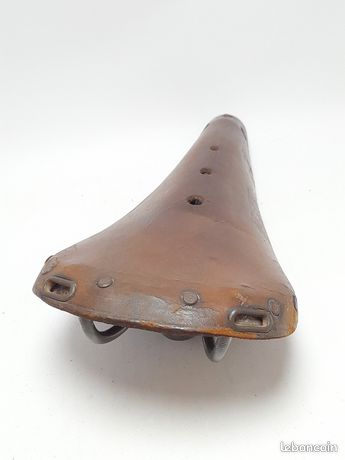 Selle ancienne en cuir White Star – vélo vintage - Équipements vélos