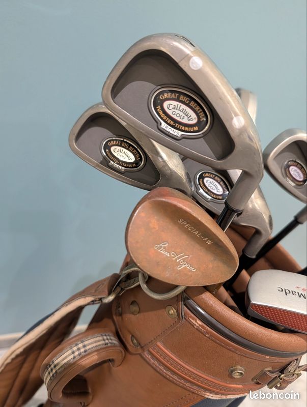 Sac Burberrys + Clubs de golf vintage 80' (image 10)