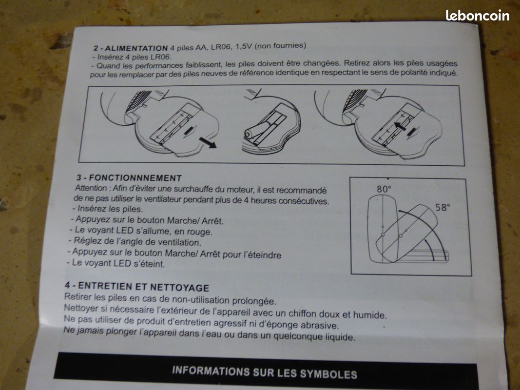 Mini ventilateur à Pile (image 6)