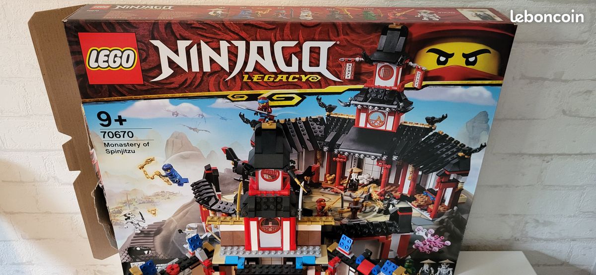 Lot 70670+70680 LEGO Ninjago Le Monastère de Spinjitsu Jeux Jouets - Main Image