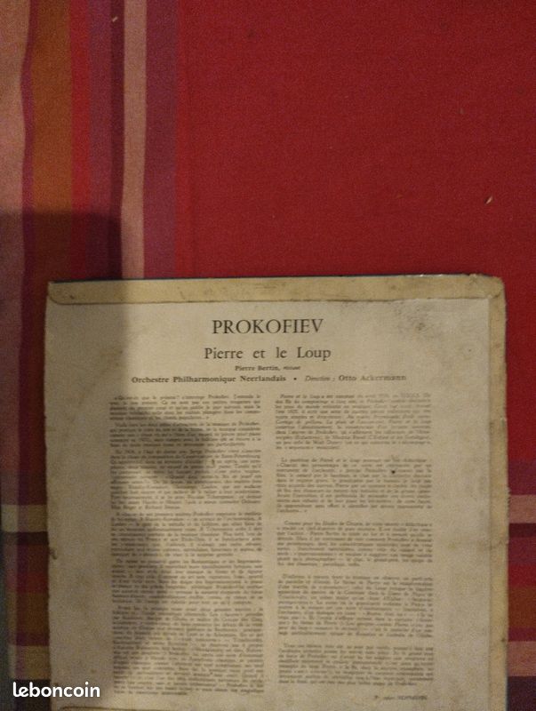 À vendre pour collectionneur disque 25 tours pierre et le loup (image 2)