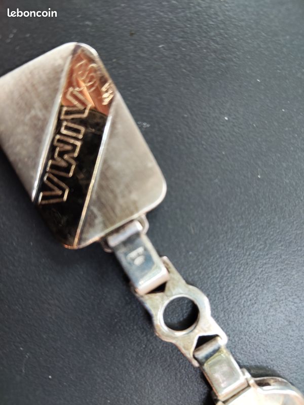 Porte clef argent et or 750 (image 2)
