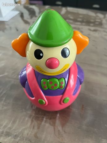 Culbuto Clown à empiler Classic World - Jouet d'éveil en bois - Jouet