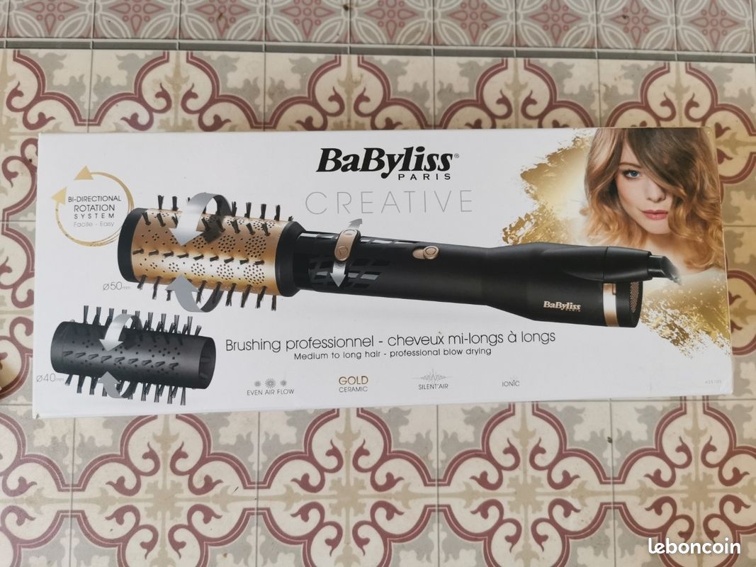 Brosse coiffante rotative Babyliss creative Électroménager