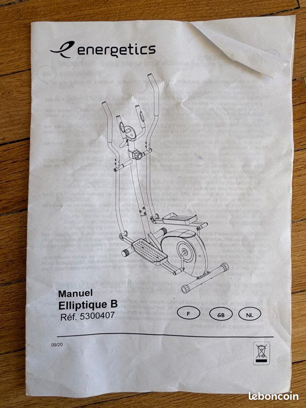 Vélo elliptique Energetics Basic 2 – très bon état (image 6)