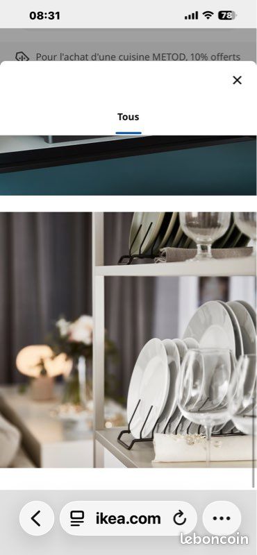 Lot de 6 range couverts/assiettes rinning IKEA (image 5)
