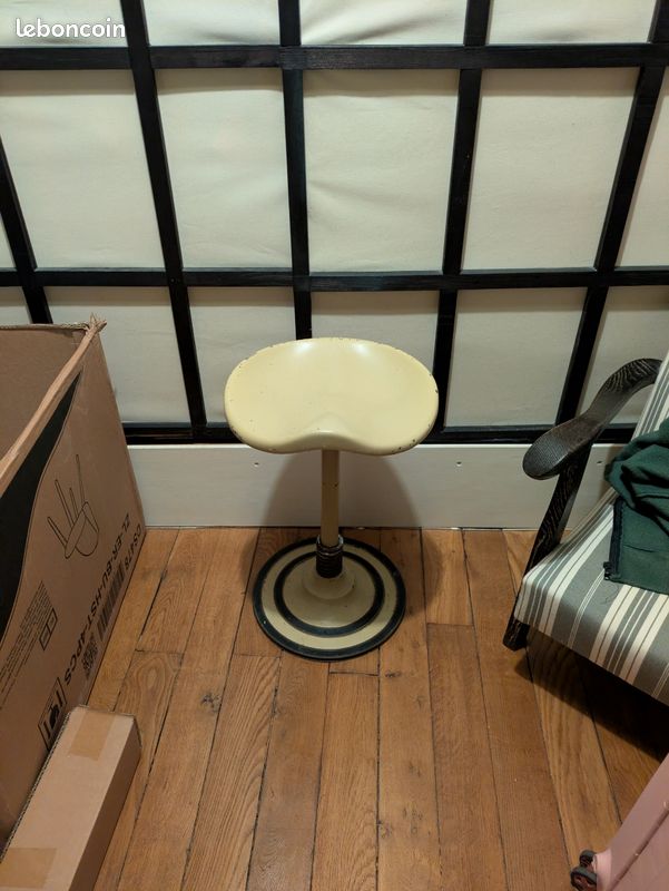 Chaise de tabouret médical industriel - Aluminium, Fer