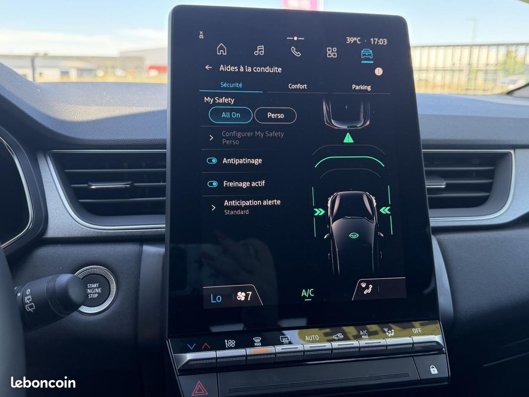 Renault captur 1.0 essence 90 camera de recul + gps + climatisation auto + roue de secours (image 24)