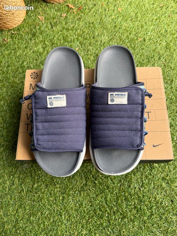 Desert Sand Men's Asuna Slides Desert Sand Nike Asuna Blue