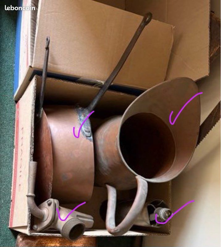 Objets en cuivre (image 1)