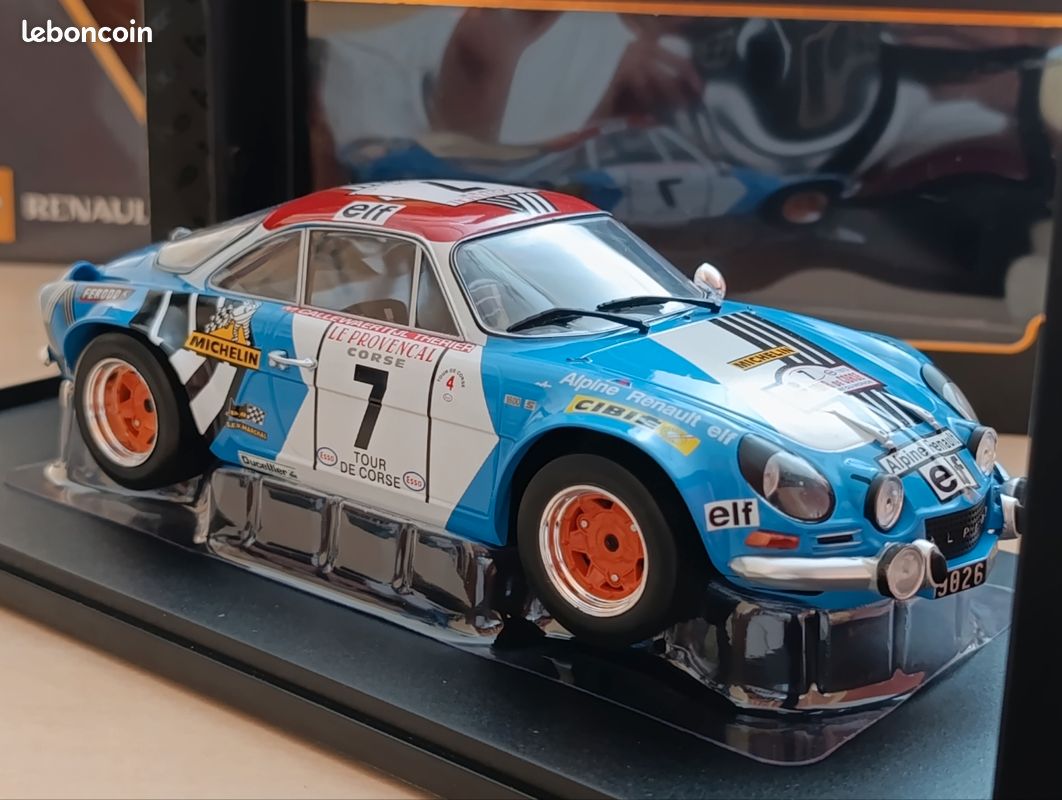 Rare 1/18 ixo ALPINE RENAULT A110 #7
J.-L.Therier -M.Callewaert
3rd Tour de Corse 1973 (image 8)