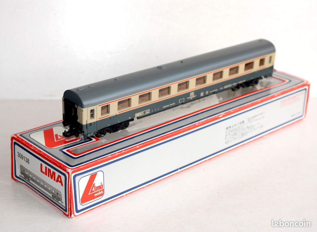LIMA HO 1/87 WAGON VOYAGEURS - LE MISTRAL - PARIS NICE Réf : 9107