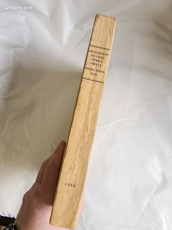 Livre Commentationes Analyticae - Leonhard Euler - Volumen Prius - 1936 (image 7)