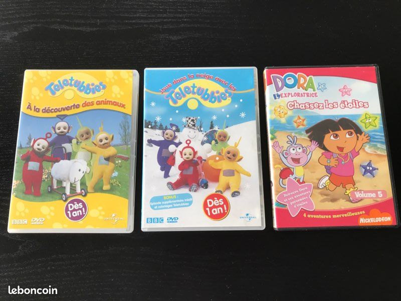 Lot de 3 DVD enfant Teletubbies et Dora (image 2)