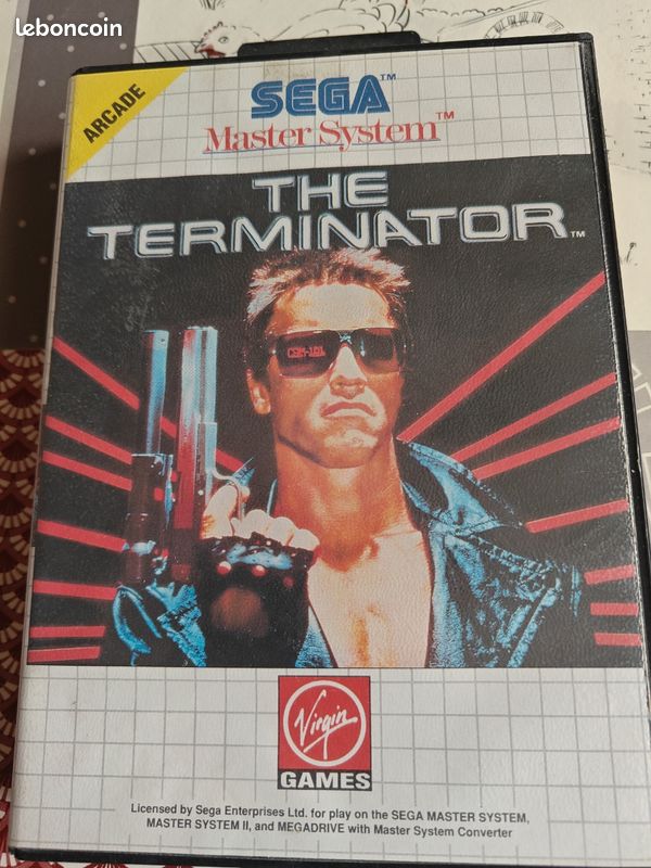 The Terminator Sur Sega Master System – Jeu Complet, Bon état, Boîte Et Notice Incluses
