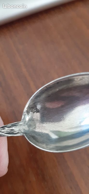 Plateau de miroir en quatre parties en bronze argenté de la fin du 19e siècle fr