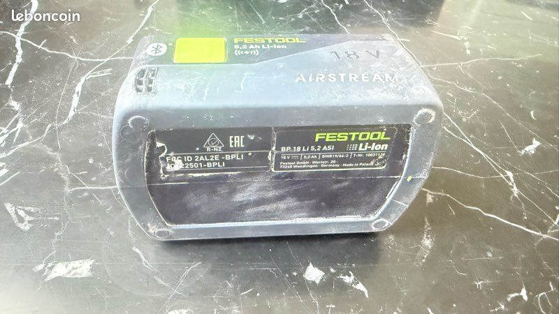 Batterie festool 5,2 ah 18v Bluetooth airstream (image 5)