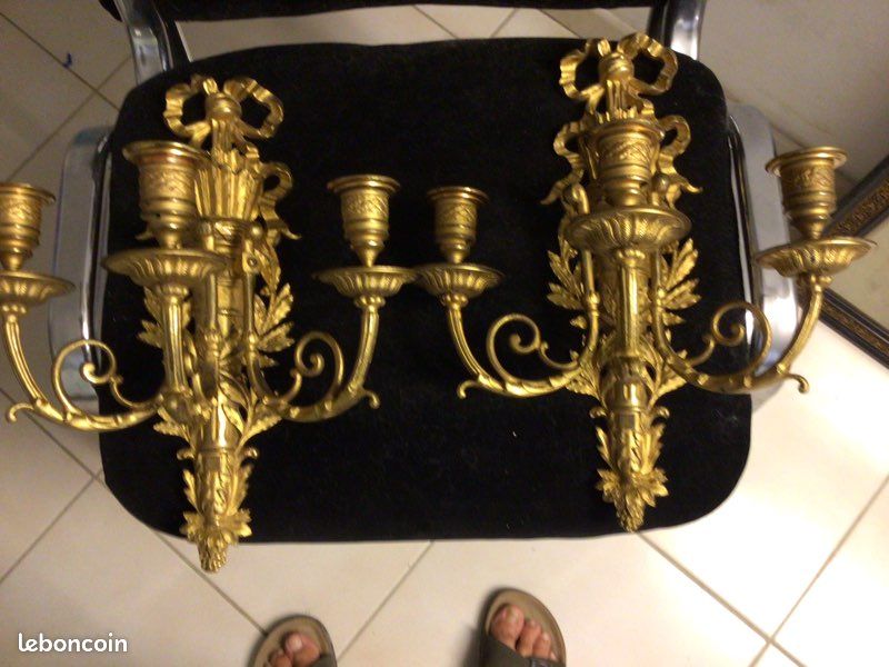 Paire appliques bronze (image 3)