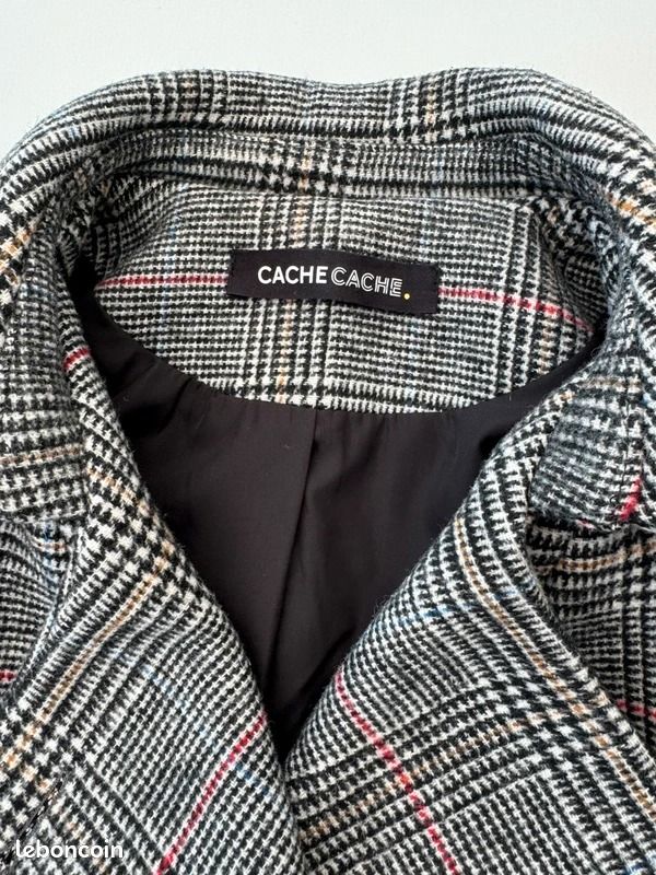 Manteau style Trench Gris - CACHE CACHE - Taille 38 - NEUF (image 6)