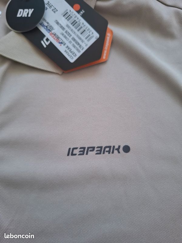 ICEPEAK Polo Bellmont Pour Homme beige Taille M (image 3)