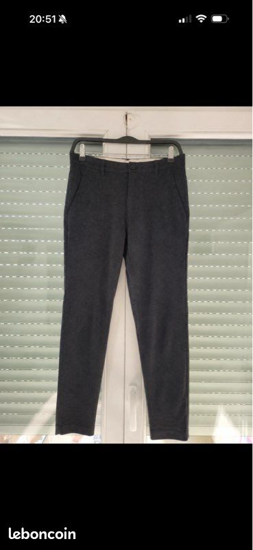 Pantalon Zara homme habillé gris neuf taille 36 (image 1)
