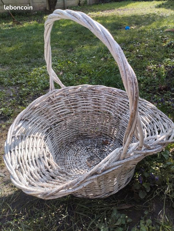 Panier en osier diamètre 35cm - Décoration