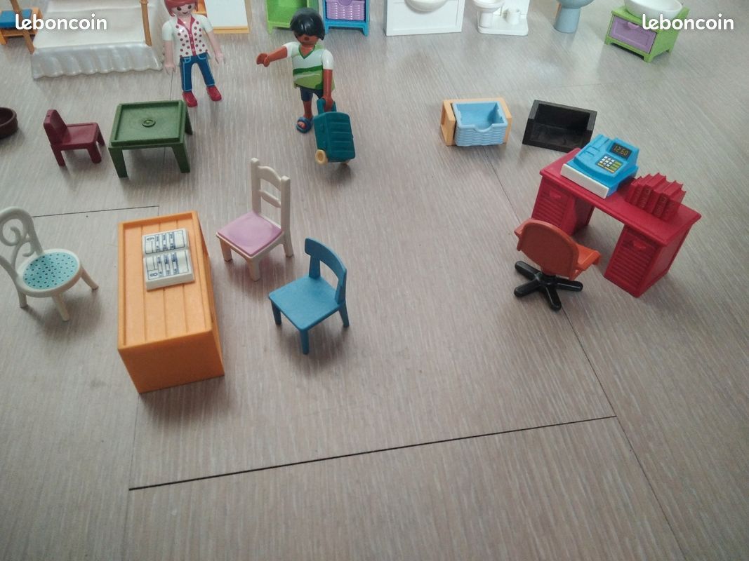 Petit Banc Playmobil Pour Château Ou Maison — Accessoire Vintage — Bon état — Figurines Lapins