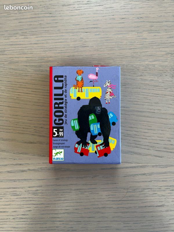 DJECO Gorilla - Gioco Di Carte Per Bambini 3-5 Giocatori - Strategia E Rapidità