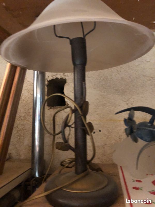 Lustre et lampe assortis (image 1)