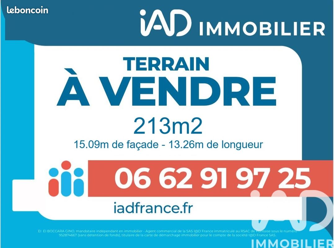 Terrain 212 m² · à Sarcelles · 212 m² · 159 000 €