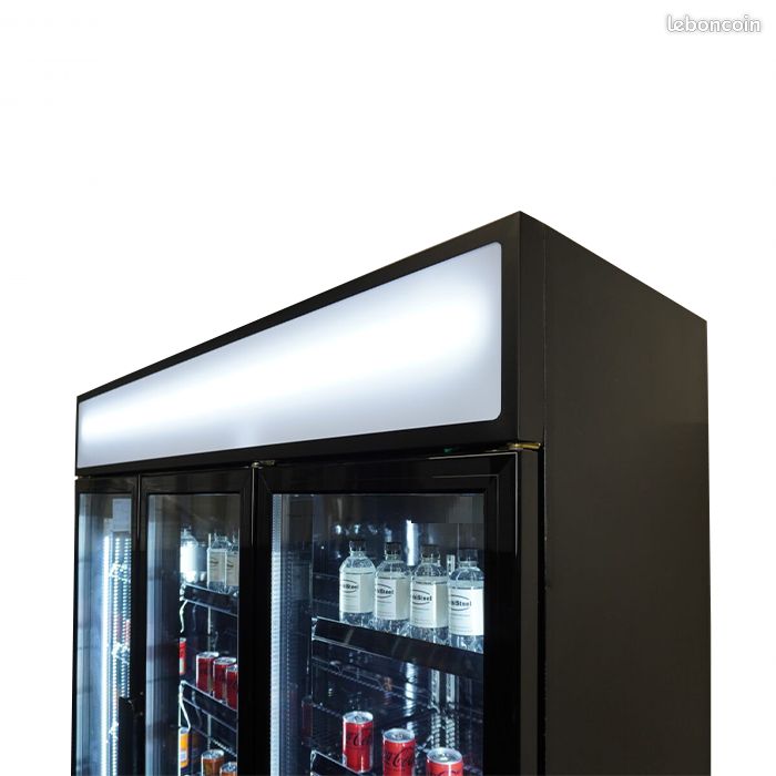 ✅Prix TTC - Vitrine murale réfrigérée frigorifique +1°C/+10°C - 3 portes noire - Livraison Offerte dans toute la France (image 5)