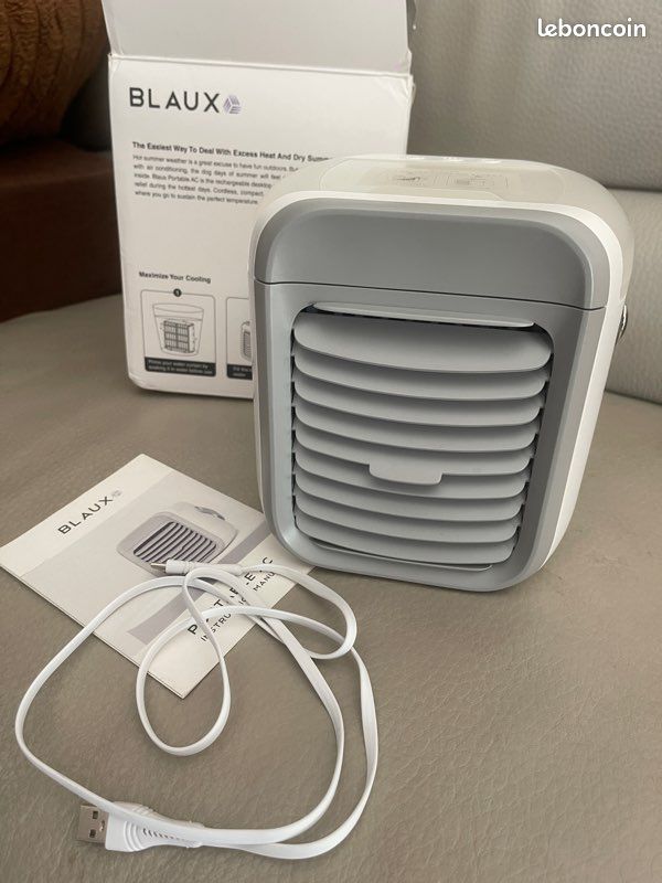 Mini Climatiseur Refroidisseur Ventilateur rechargeable avec réservoir d'eau - Électroménager