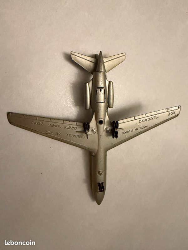 DINKY TOYS AVION Mystère IV A - Réf. 60A Meccano France + boite d'origine EUR 30,00 - FR