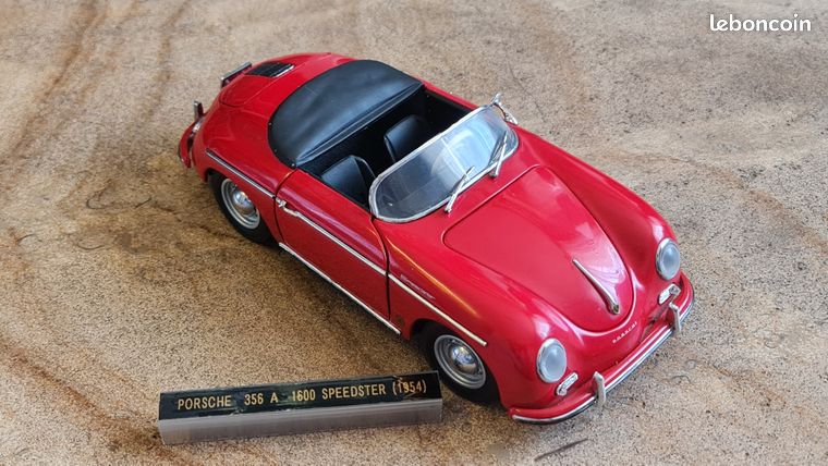 Porsche 356 A 1600 Speedster Cabriolet Rouge – 1/18 Kyosho 7007R – Occasion (pas De Boîte)