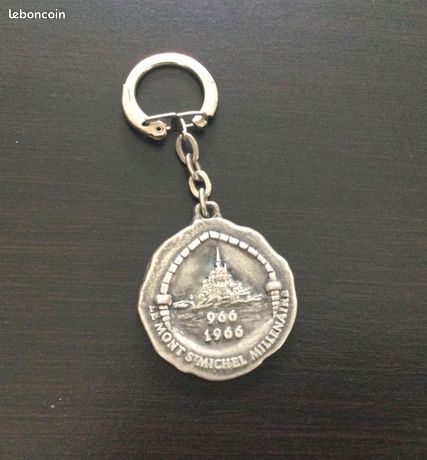 Porte-clef Saint Michel (Métal Argenté