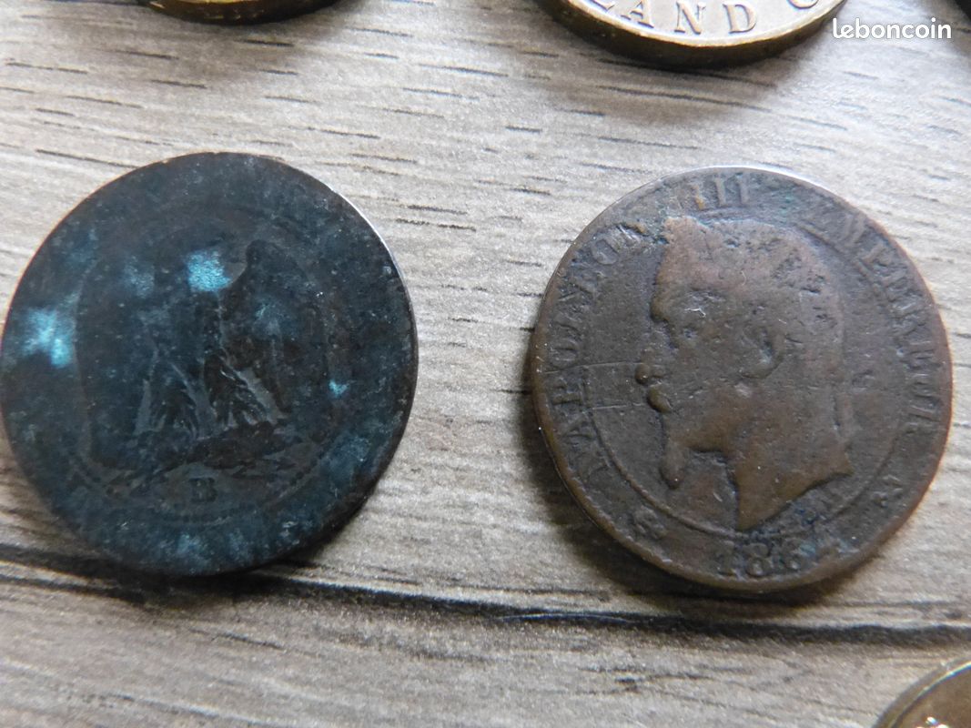 Lot anciennes pièces françaises en franc (image 13)