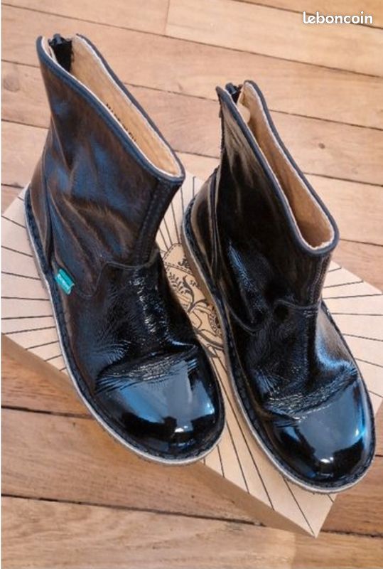 Bottines noires kickers (enfant) (image 1)