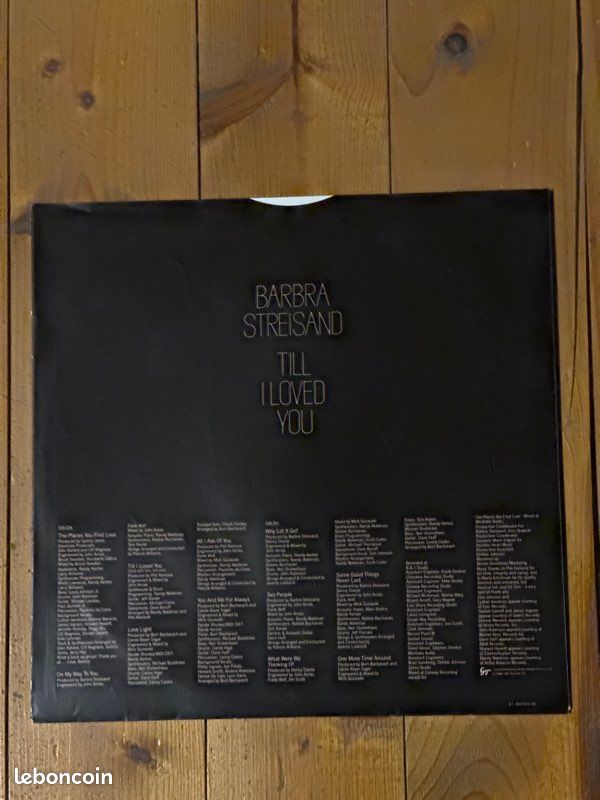 Vinyle 33 tours Barbara Streisand Till I loved you (image 3)