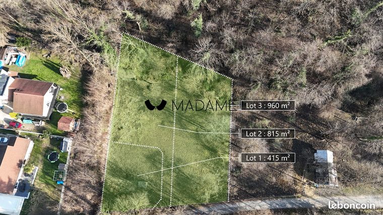 Terrain 415 m² Goncelin