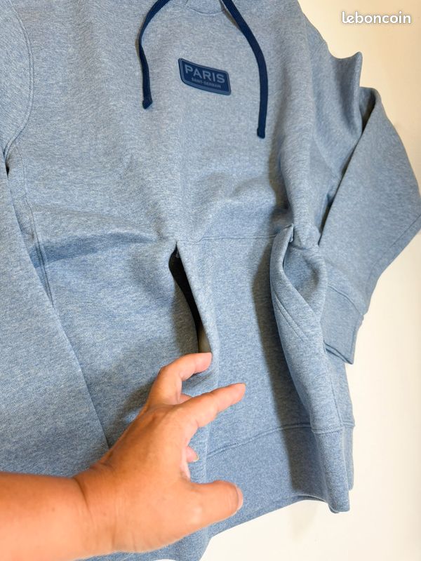 Tendance sweat à capuche Nike PSG Club gris homme M – neuf avec étiquette (image 8)