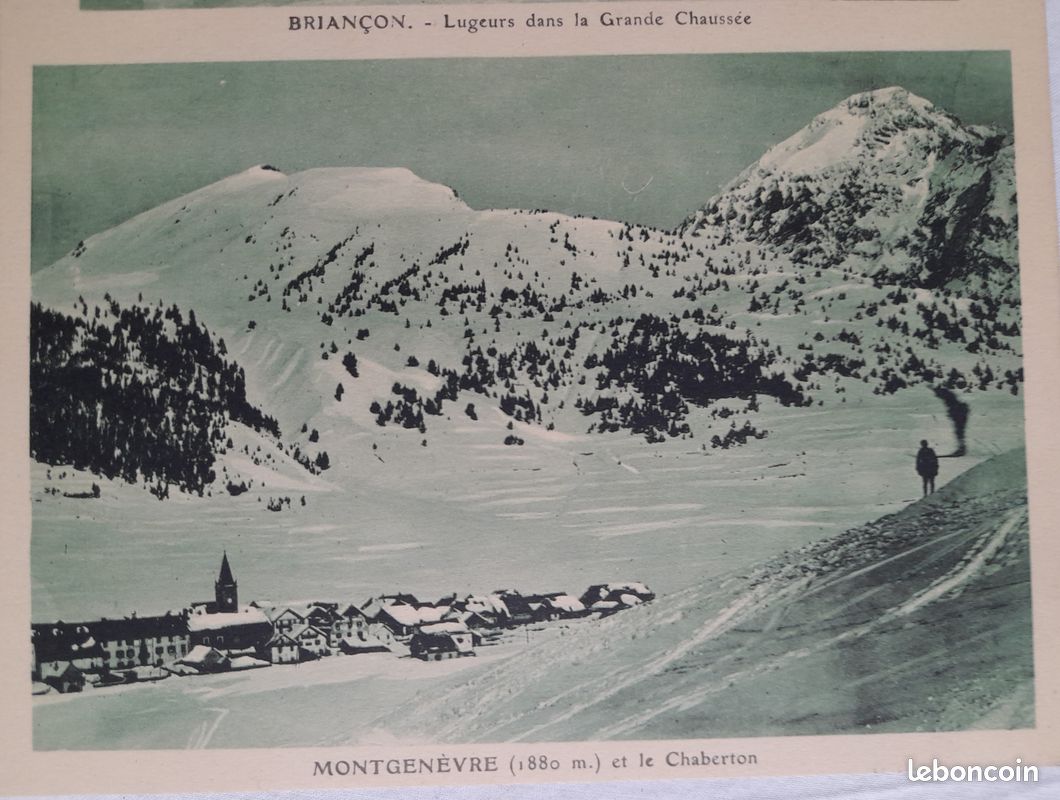 Briançon - Vue générale (1325m) - Carte postale ancienne et vue d'Hier
